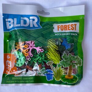 BLDR Forest Accessory Pack 84 Pieces Building Toy Nature Scenery Set